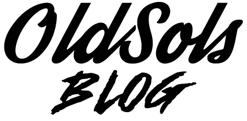 Text logo that reads "OldSols Blog" in stylized, black cursive font on a white background.